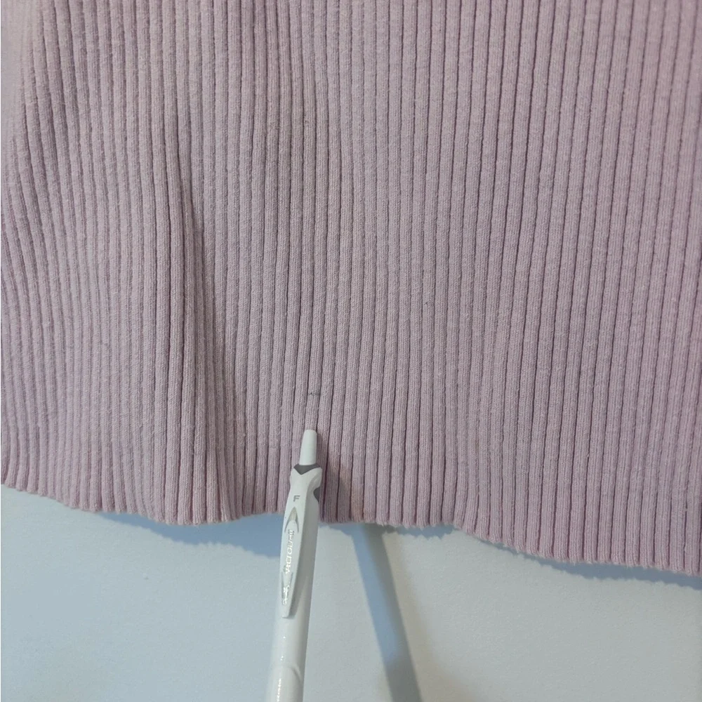 St John’s bay cotton blend sweater vneck light pink